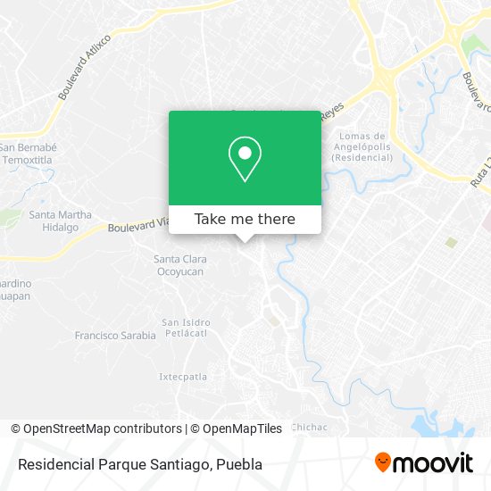 Residencial Parque Santiago map