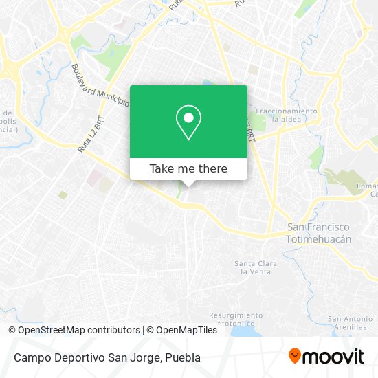 Mapa de Campo Deportivo San Jorge