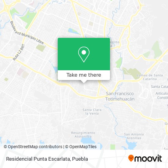 Mapa de Residencial Punta Escarlata