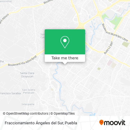 Fraccionamiento Ángeles del Sur map
