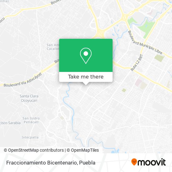 Fraccionamiento Bicentenario map