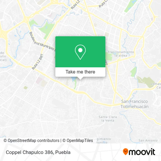 Coppel Chapulco 386 map