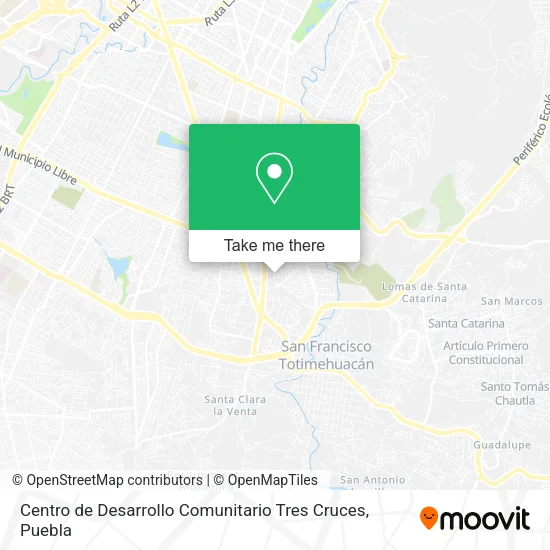 Mapa de Centro de Desarrollo Comunitario Tres Cruces