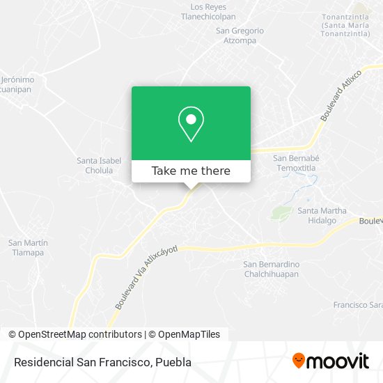Residencial San Francisco map