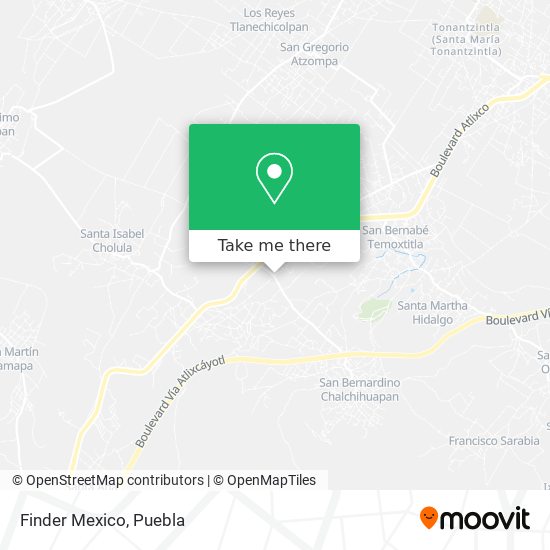 Mapa de Finder Mexico