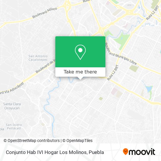 Conjunto Hab IVI Hogar Los Molinos map