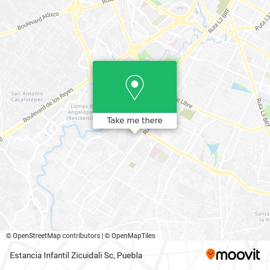 Mapa de Estancia Infantil Zicuidali Sc