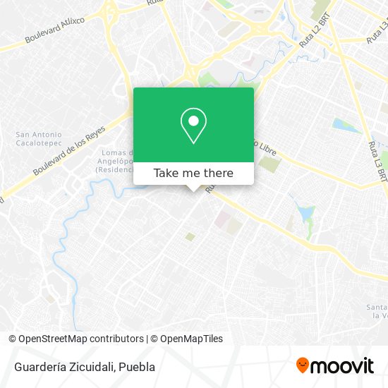 Mapa de Guardería Zicuidali