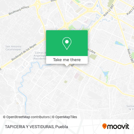 Mapa de TAPICERIA Y VESTIDURAS