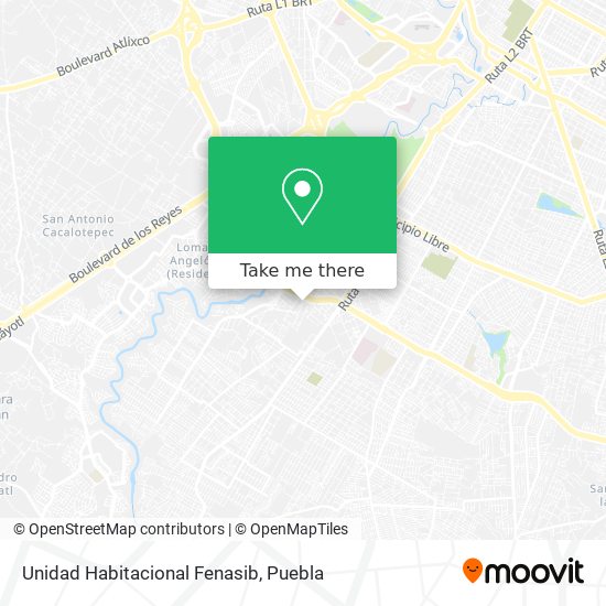 Unidad Habitacional Fenasib map