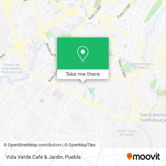 Vida Verde Café & Jardin map