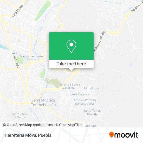 Mapa de Ferretería Mova
