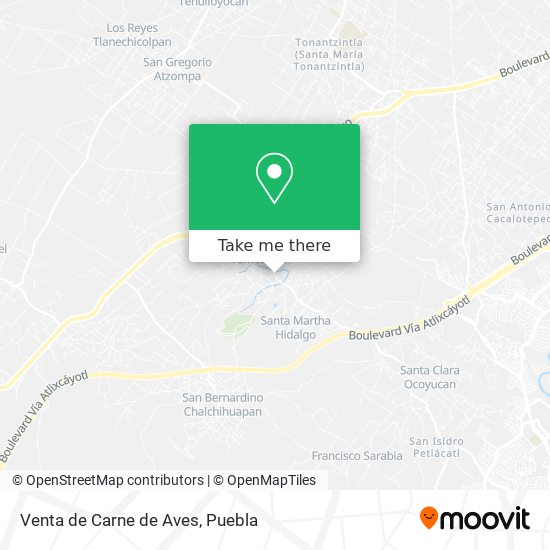 Venta de Carne de Aves map