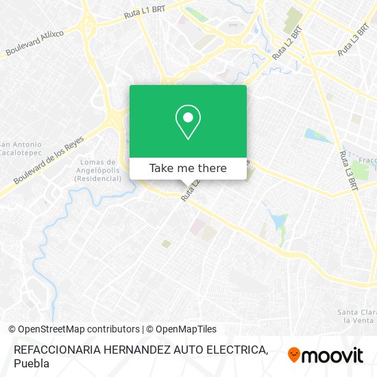 REFACCIONARIA HERNANDEZ AUTO ELECTRICA map