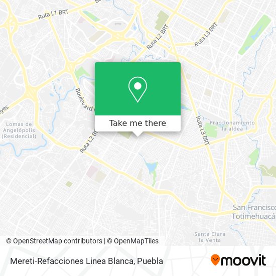 Mapa de Mereti-Refacciones Linea Blanca