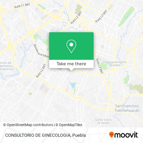 Mapa de CONSULTORIO DE GINECOLOGIA