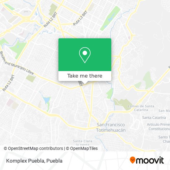 Mapa de Komplex Puebla