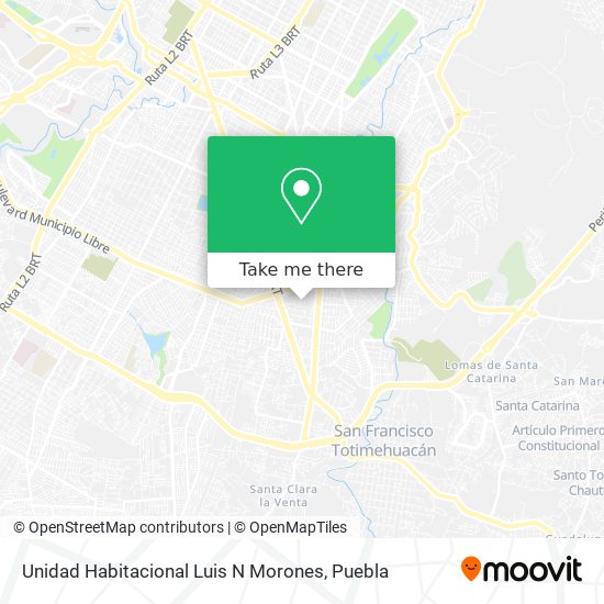 Mapa de Unidad Habitacional Luis N Morones