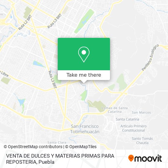 VENTA DE DULCES Y MATERIAS PRIMAS PARA REPOSTERIA map