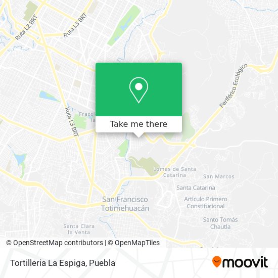 Tortilleria La Espiga map