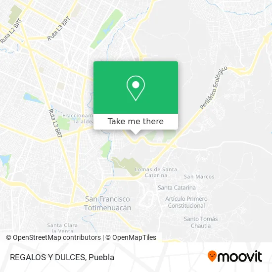 REGALOS Y DULCES map