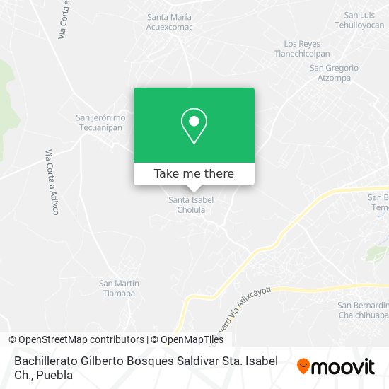 Bachillerato Gilberto Bosques Saldivar Sta. Isabel Ch. map