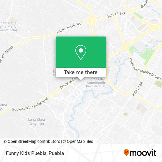 Funny Kids Puebla map