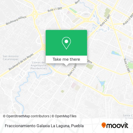 Fraccionamiento Galaxia La Laguna map
