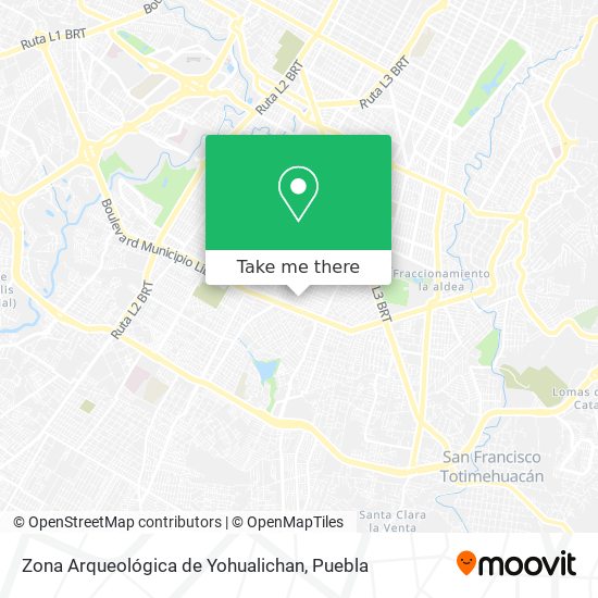 Mapa de Zona Arqueológica de Yohualichan