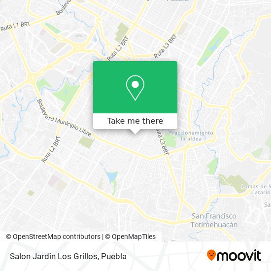 Mapa de Salon Jardin Los Grillos