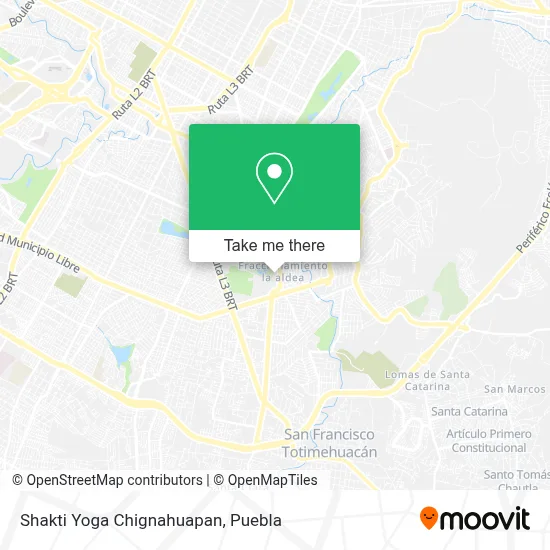 Shakti Yoga Chignahuapan map