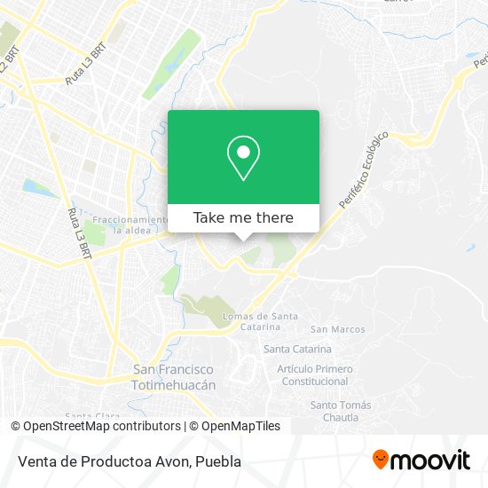 Venta de Productoa Avon map
