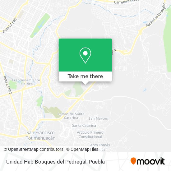 Mapa de Unidad Hab Bosques del Pedregal