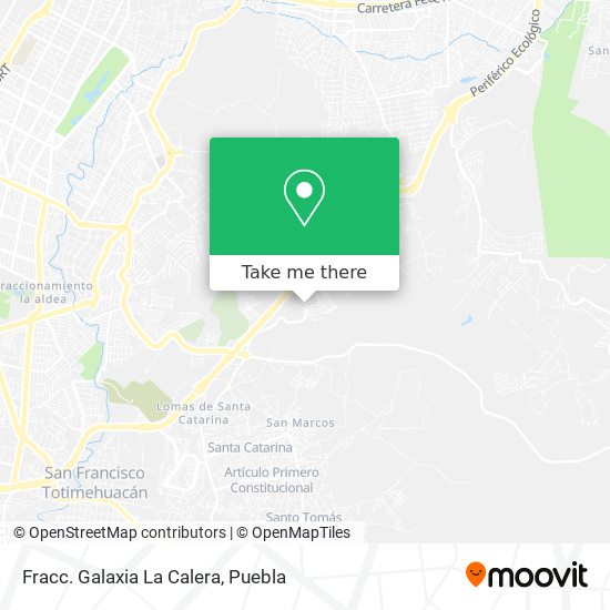 Mapa de Fracc. Galaxia La Calera