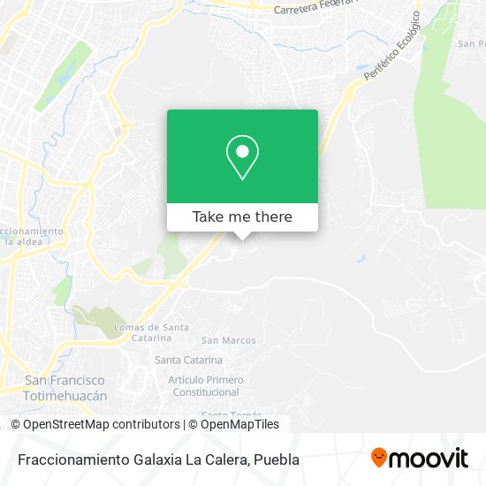 Mapa de Fraccionamiento Galaxia La Calera