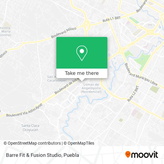 Mapa de Barre Fit & Fusion Studio