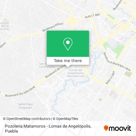 Pozolería Matamoros - Lomas de Angelópolis map