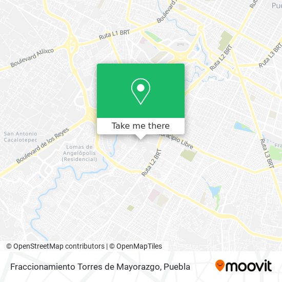 Fraccionamiento Torres de Mayorazgo map