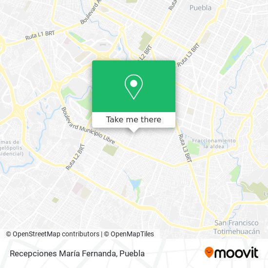 Mapa de Recepciones María Fernanda