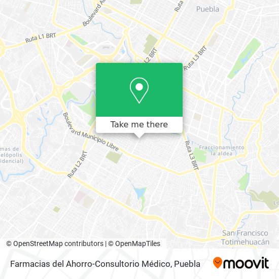 Mapa de Farmacias del Ahorro-Consultorio Médico