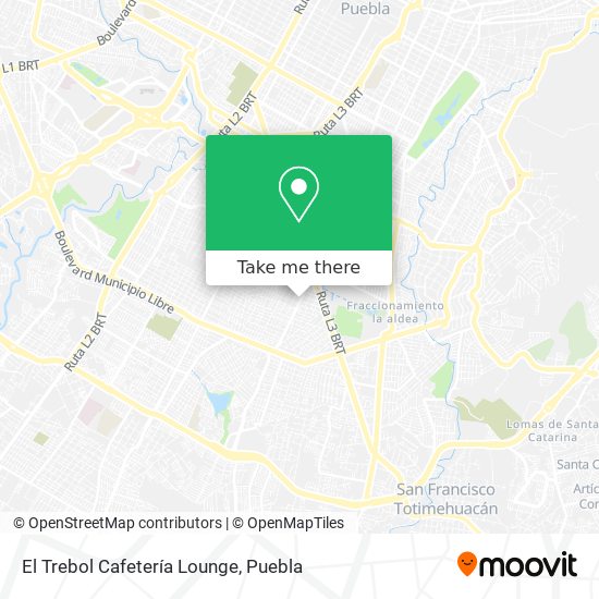 Mapa de El Trebol Cafetería Lounge