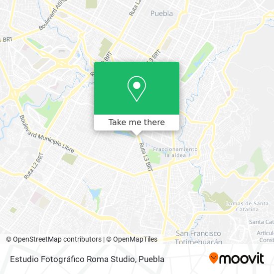 Mapa de Estudio Fotográfico Roma Studio