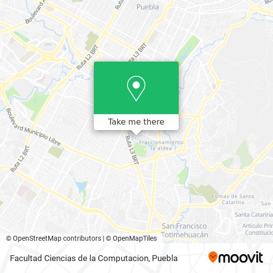 Facultad Ciencias de la Computacion map