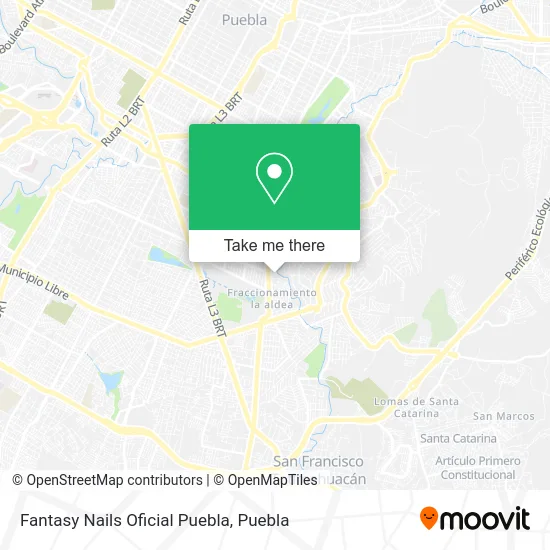 Fantasy Nails Oficial Puebla map