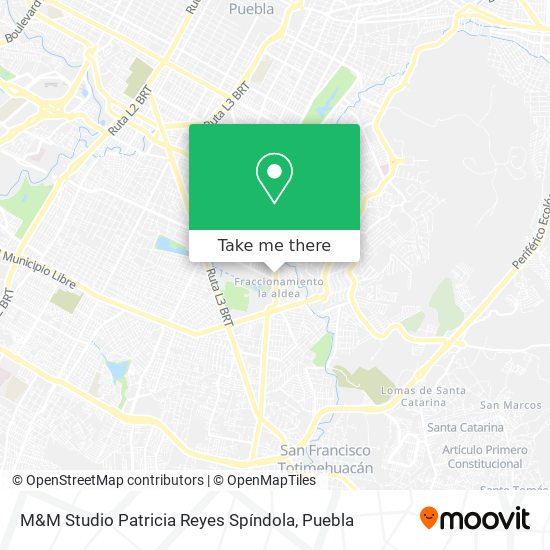 Mapa de M&M Studio Patricia Reyes Spíndola