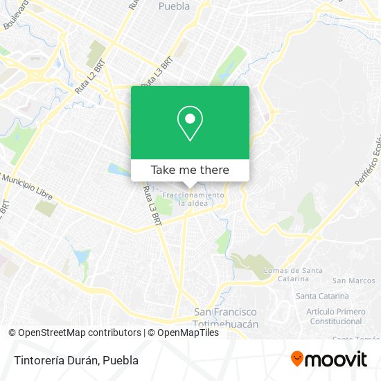 Tintorería Durán map
