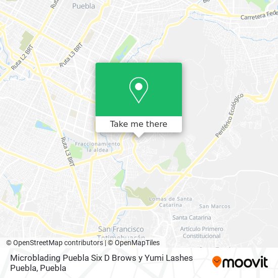 Mapa de Microblading Puebla Six D Brows y Yumi Lashes Puebla