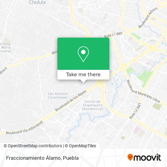 Mapa de Fraccionamiento Álamo