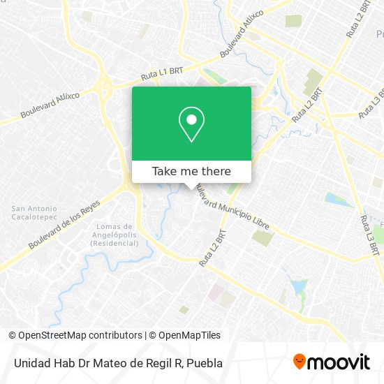 Mapa de Unidad Hab Dr Mateo de Regil R