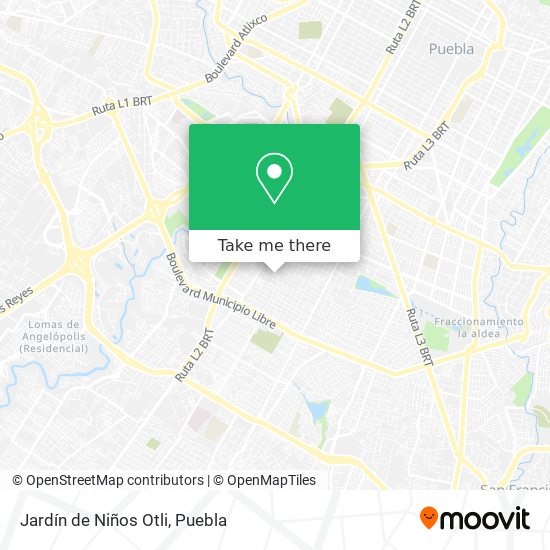 Mapa de Jardín de Niños Otli